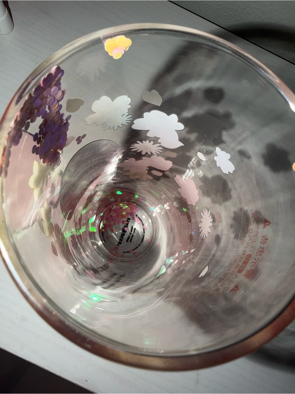 Rare 2022 Starbucks Sakura Double Wall Glitter Glass - Picture 6 of 6